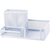 Przybornik na biurko Axent 2116-21-A, 203x105x100mm, metalowy, biały