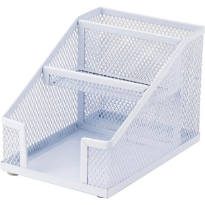 Przybornik na biurko Axent 2118-21-A, 100x143x100mm, metalowy, biały