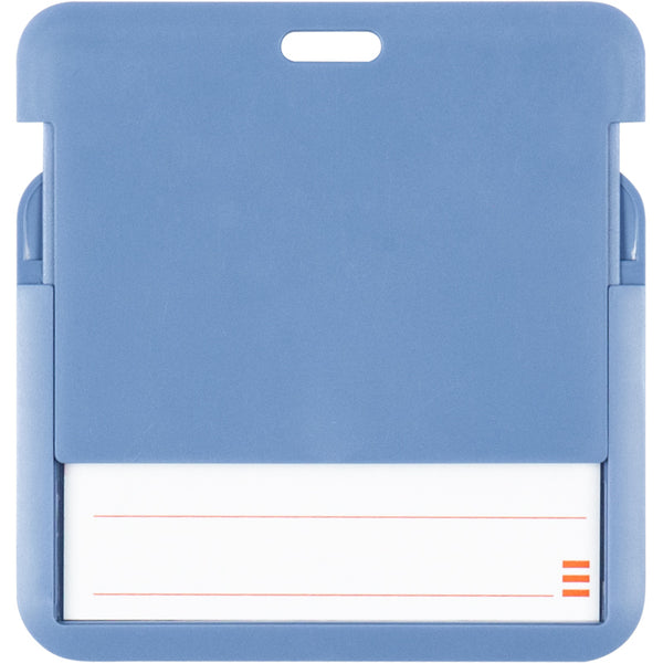 Name badge Axent 4500H-02-A, vertical, PP, navy