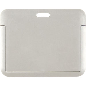 Name badge Axent 4500H-03-A, vertical, PP, gray