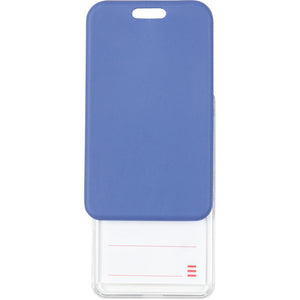 Name badge Axent SoftTouch 4550V-02-A, vertical, PP, navy