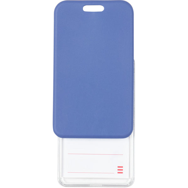 Name badge Axent SoftTouch 4550V-02-A, vertical, PP, navy