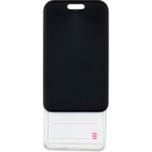Name badge Axent SoftTouch 4550V-01-A, vertical, PP, black