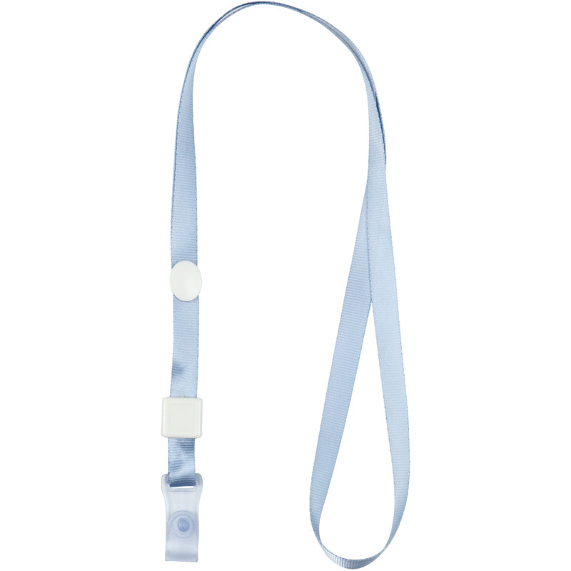 Lanyard for a badge with a metal clip Axent 4551-03-A, light blue
