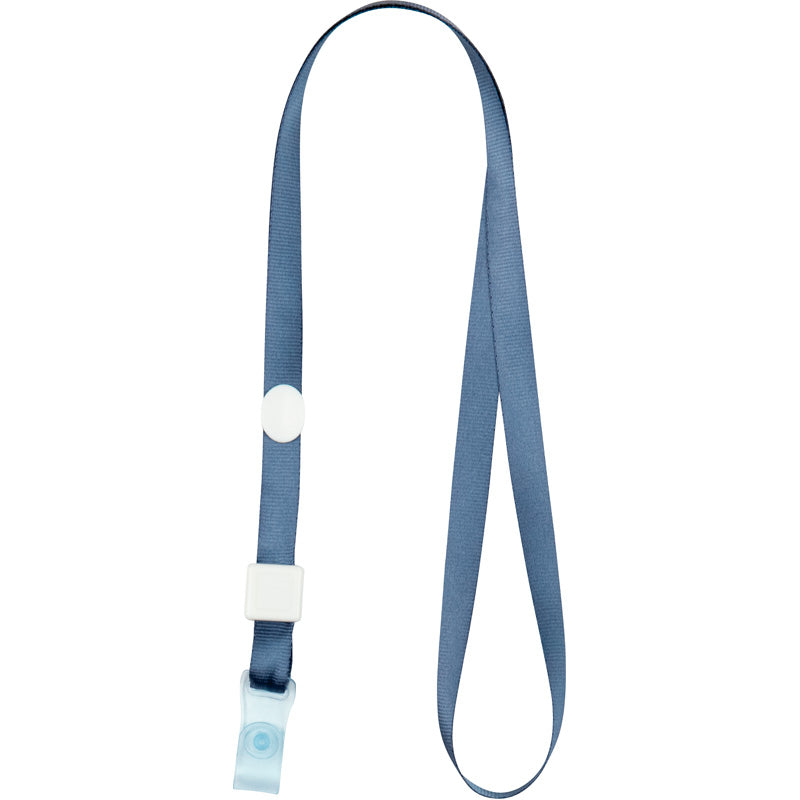 Lanyard for a badge with a metal clip Axent 4551-15-A, navy
