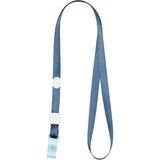 Lanyard for a badge with a metal clip Axent 4551-15-A, navy
