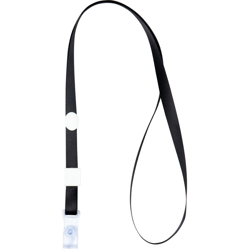 Lanyard for a badge with a metal clip Axent 4551-01-A, black