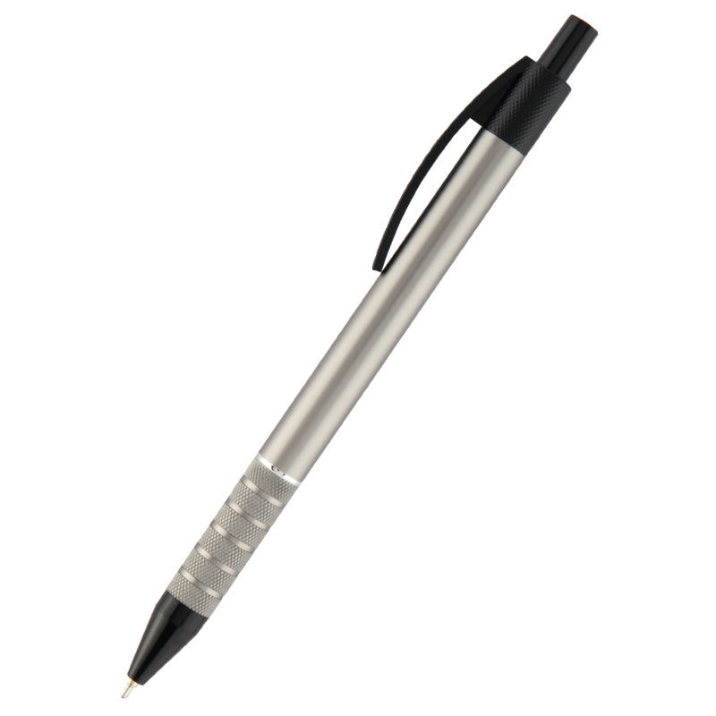 Semi-gel pen Axent Prestige AB1086-03-02, retractable, grey body, blue