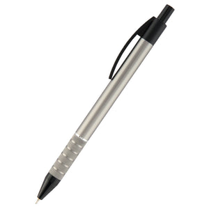 Semi-gel pen Axent Prestige AB1086-03-02, retractable, grey body, blue
