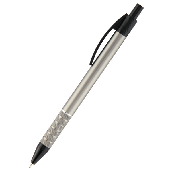 Semi-gel pen Axent Prestige AB1086-03-02, retractable, grey body, blue