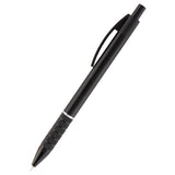 Semi-gel pen Axent Prestige AB1086-01-02, retractable, black body, blue