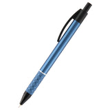 Semi-gel pen Axent Prestige AB1086-14-02, retractable, metal blue body, blue
