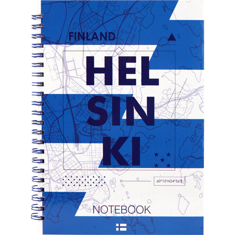 Spiral notebook Axent Flags Helsinki 8032-06-A, A5, 96 sheets, hard cover