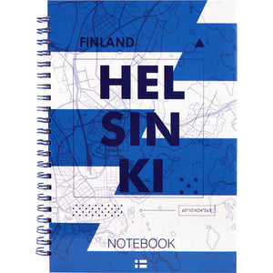 Spiral notebook Axent Flags Helsinki 8032-06-A, A5, 96 sheets, hard cover
