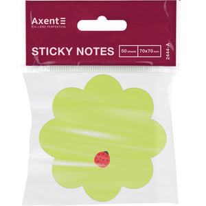 Sticky notes Axent 2444-05-A, Flower, 70x70 mm, 50 sheets