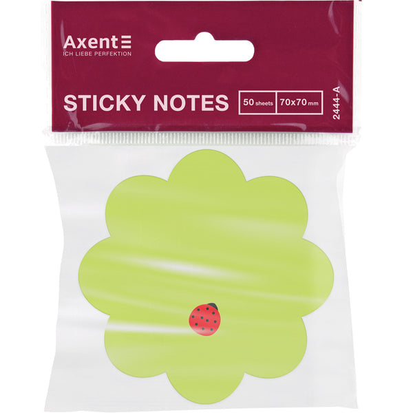 Sticky notes Axent 2444-05-A, Flower, 70x70 mm, 50 sheets