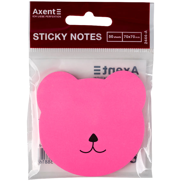 Sticky notes Axent 2444-01-A, Bear, 70x70 mm, 50 sheets