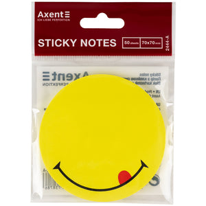 Sticky notes Axent 2444-02-A, Smile, 70x70 mm, 50 sheets