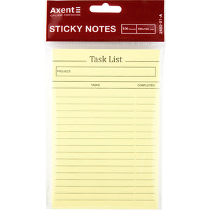 Blok karteczek samoprzylepnych Axent Task list 2480-01-A, 100x150mm, 100 arkuszy