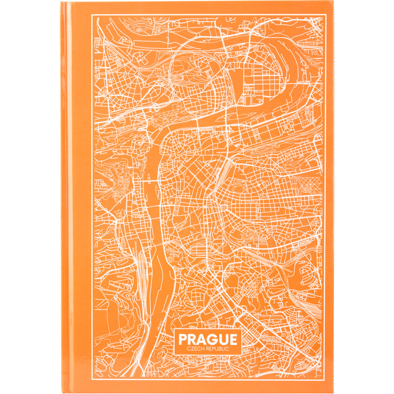 Notes Axent Maps Prague 8422-542-A, А4, 96 kartek, kratka, brzoskwiniowy