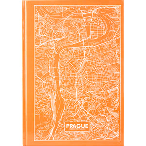 Notes Axent Maps Prague 8422-542-A, А4, 96 kartek, kratka, brzoskwiniowy