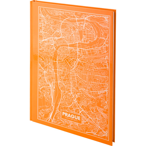 Notes Axent Maps Prague 8422-542-A, А4, 96 kartek, kratka, brzoskwiniowy