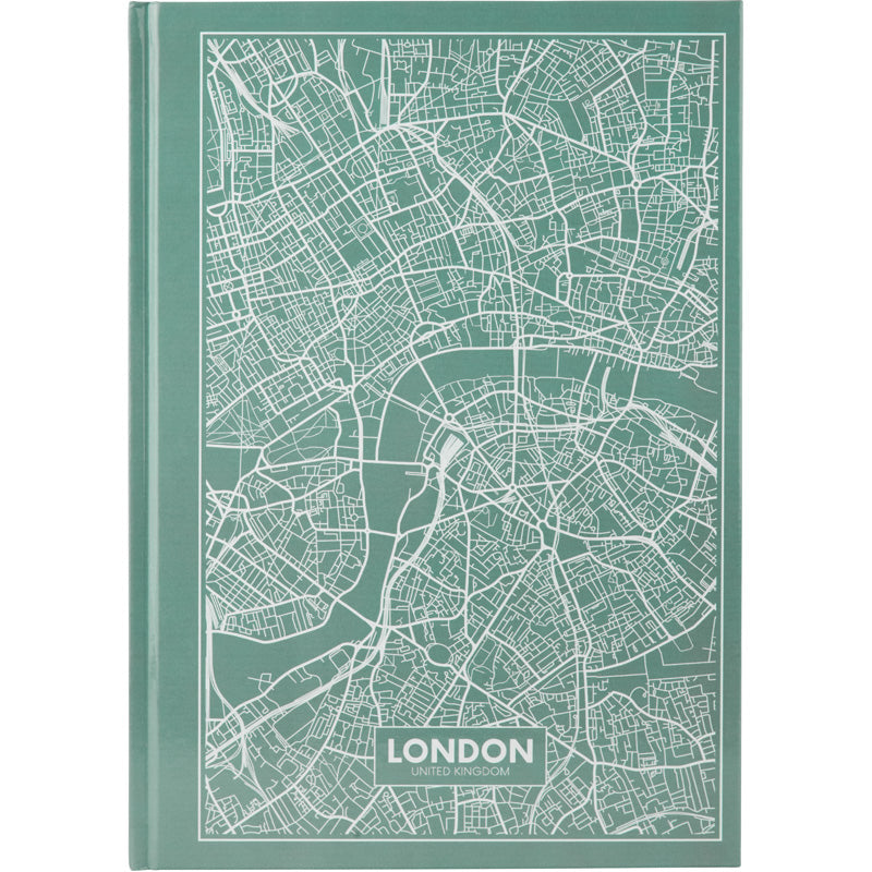 Notes Axent Maps London 8422-516-A, А4, 96 kartek, kratka, turkusowy