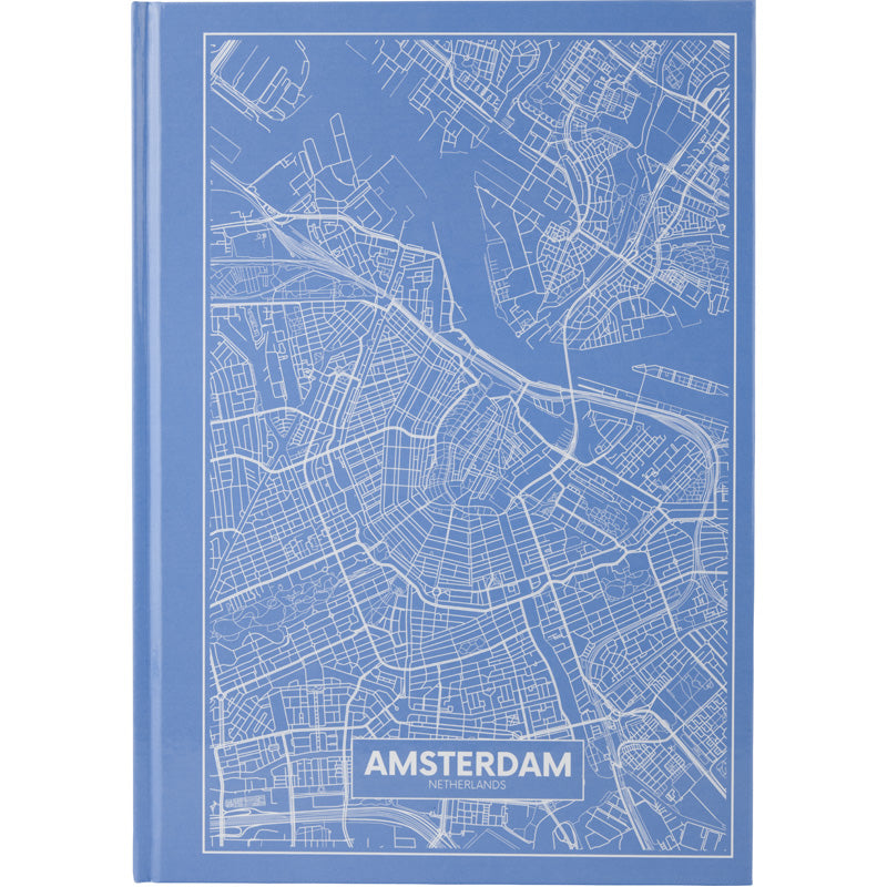 Notes Axent Maps Amsterdam 8422-507-A, А4, 96 kartek, kratka, błękitny