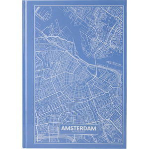 Notes Axent Maps Amsterdam 8422-507-A, А4, 96 kartek, kratka, błękitny