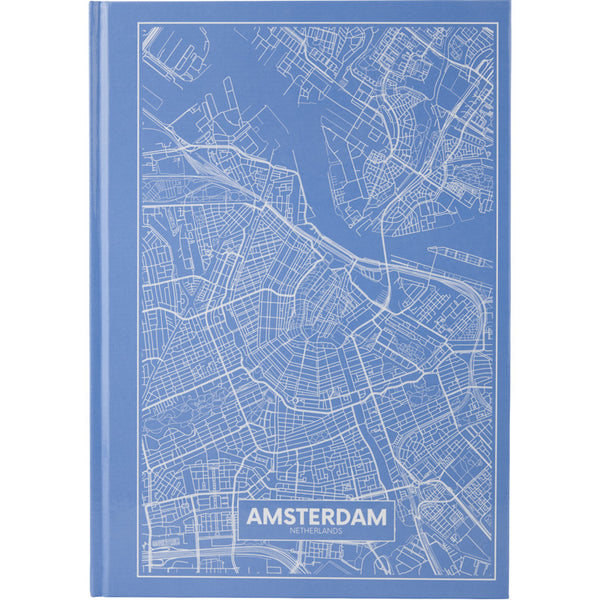 Notes Axent Maps Amsterdam 8422-507-A, А4, 96 kartek, kratka, błękitny