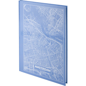 Notes Axent Maps Amsterdam 8422-507-A, А4, 96 kartek, kratka, błękitny