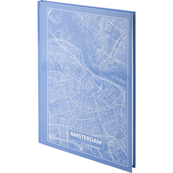 Notes Axent Maps Amsterdam 8422-507-A, А4, 96 kartek, kratka, błękitny