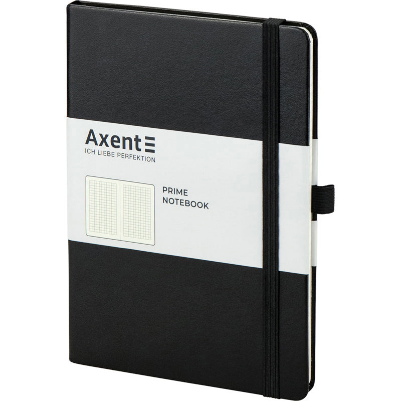Notebook Axent Partner Prime 8305-01-A, A5, 96 sheets, squared, black