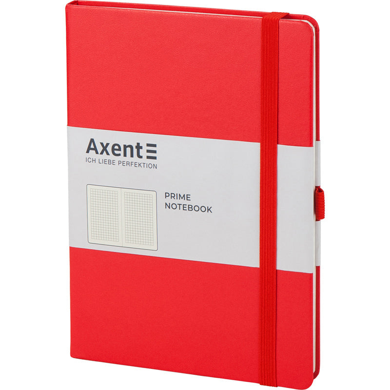Notebook Axent Partner Prime 8305-06-A, A5, 96 sheets, squared, red