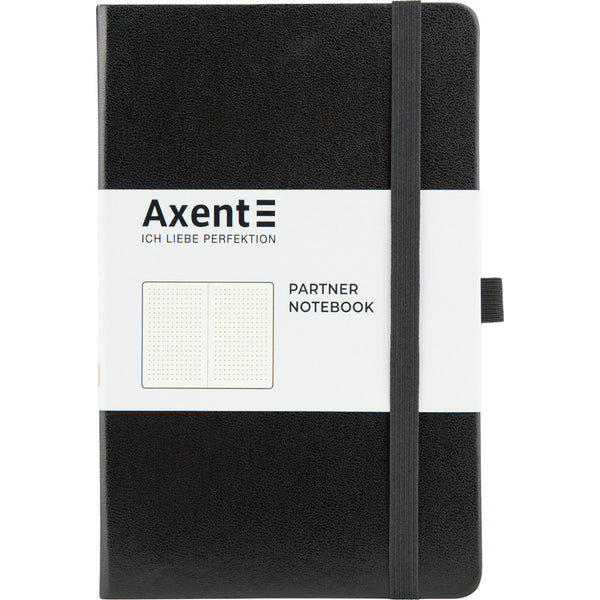 Notes Axent Partner 8306-01-A, 125*195, 96 kartek, kropka, czarny