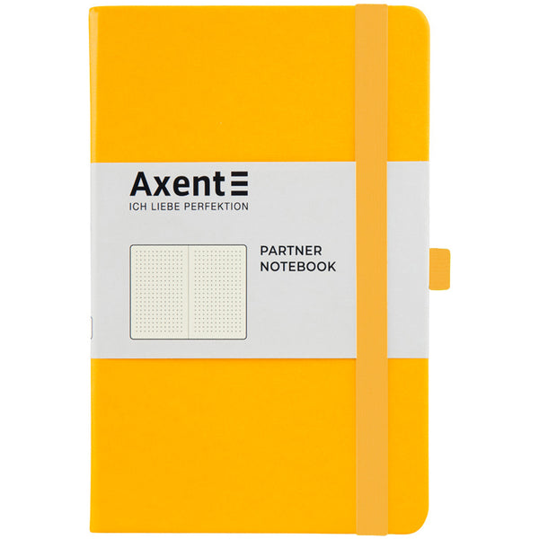 Notes Axent Partner 8306-08-A, 125*195, 96 kartek, kropka, żółty