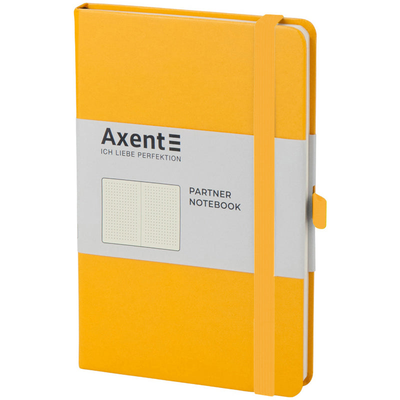 Notebook Axent Partner 8306-08-A, 125*195, 96 sheets, dotted, yellow