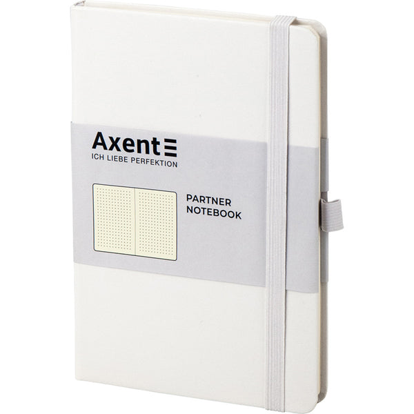 Notes Axent Partner 8306-21-A, 125*195, 96 kartek, kropka, biały