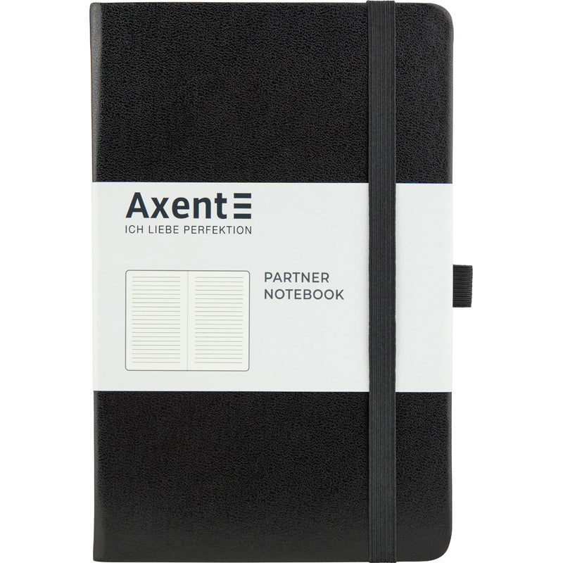 Notes Axent Partner 8308-01-A, 125*195, 96 kartek, linia, czarny