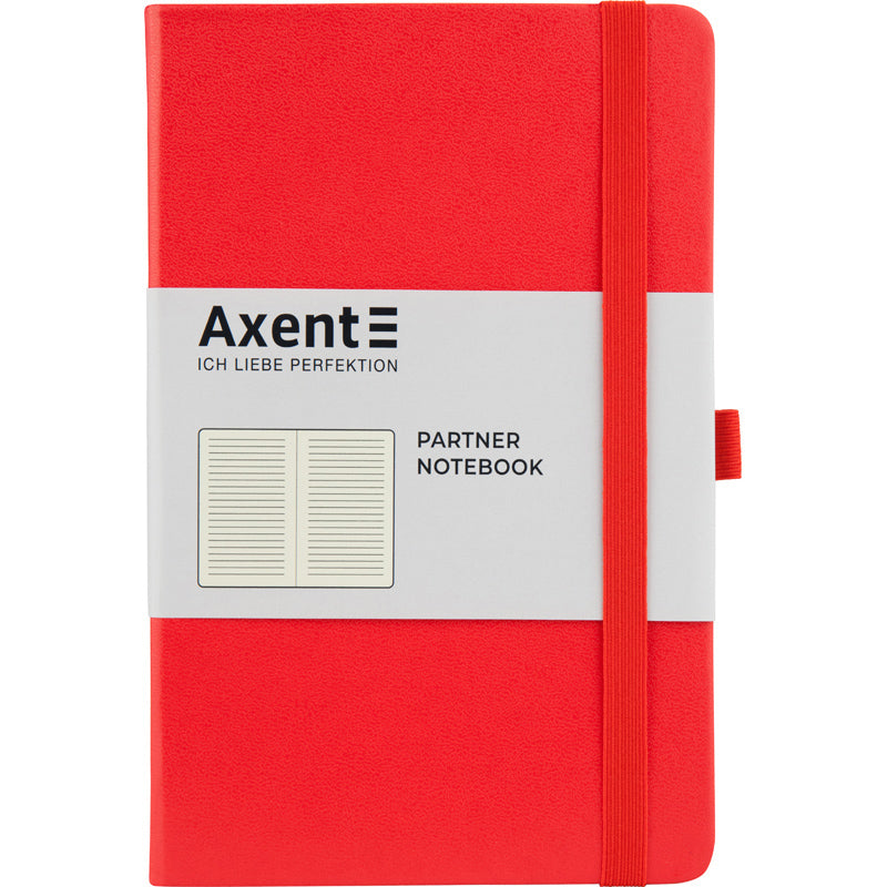 Notes Axent Partner 8308-05-A, 125*195, 96 kartek, linia, czerwony