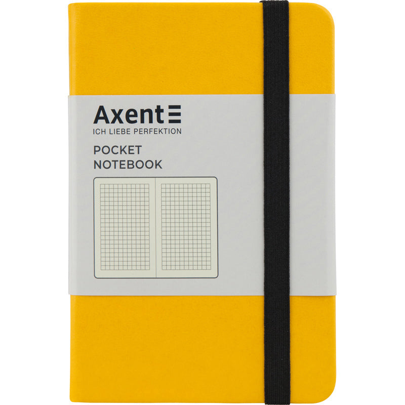 Notebook Axent Partner 8301-08-A, 95*140 mm, 96 pages, squared, yellow