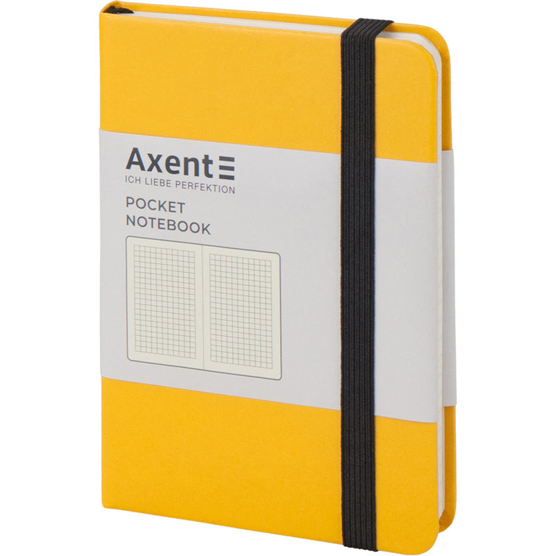 Notebook Axent Partner 8301-08-A, 95*140 mm, 96 pages, squared, yellow