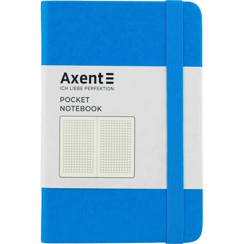 Notebook Axent Partner 8301-07-A, 95*140 mm, 96 pages, squared, light blue