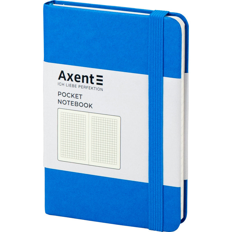 Notebook Axent Partner 8301-07-A, 95*140 mm, 96 pages, squared, light blue