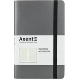 Notebook Axent Partner Soft 8206-15-A, 125*195 mm, 96 sheets, squared, silver
