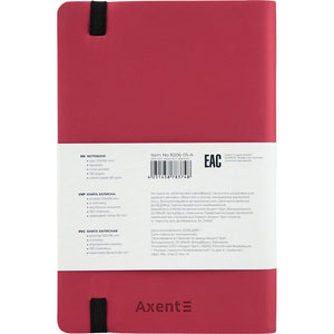 Notes Axent Partner Soft 8206-05-A, 125*195, 96 kartek, kratka, czerwony