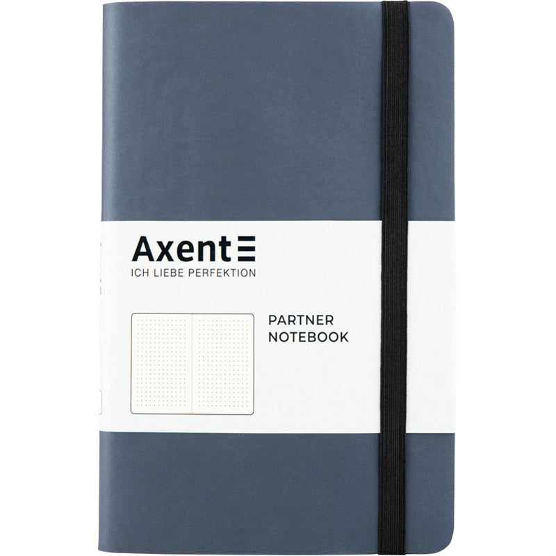 Notes Axent Partner Soft 8310-14-A, 125*195, 96 kartek, kropka, srebrno-niebieski