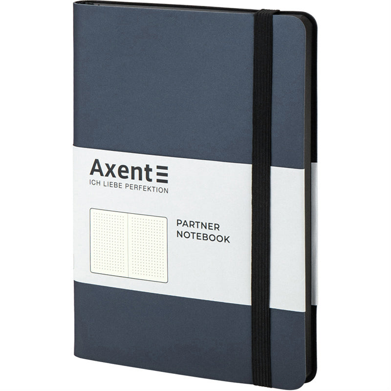 Notes Axent Partner Soft 8310-14-A, 125*195, 96 kartek, kropka, srebrno-niebieski