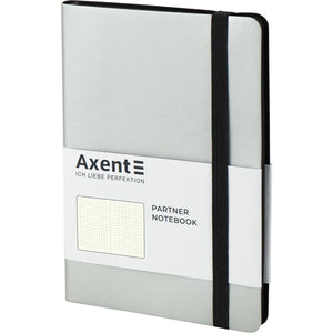 Notes Axent Partner Soft 8312-34-A, 125*195, 96 kartek, kropka, srebrzysty