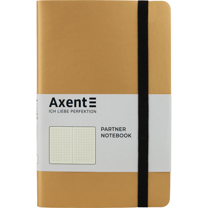 Notes Axent Partner Soft 8312-35-A, 125*195, 96 kartek, kropka, złocisty